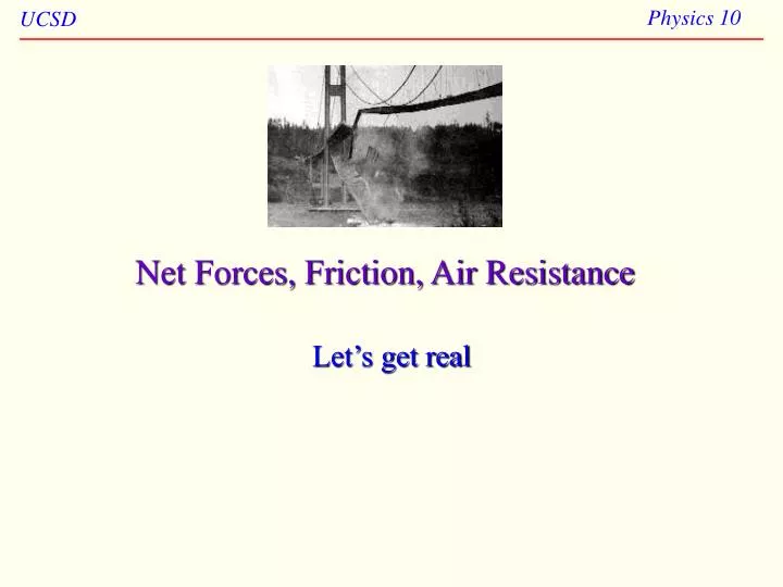 net forces friction air resistance