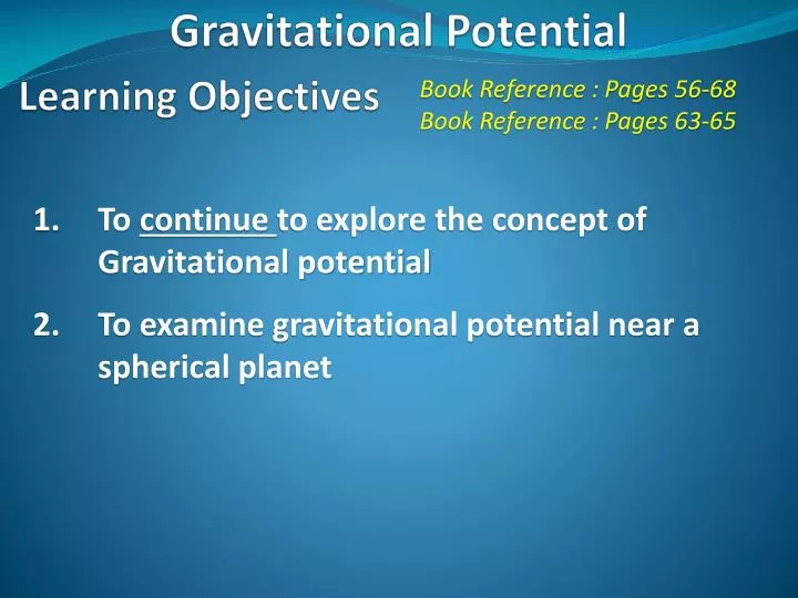 gravitational potential
