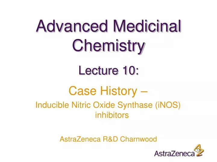 advanced medicinal chemistry