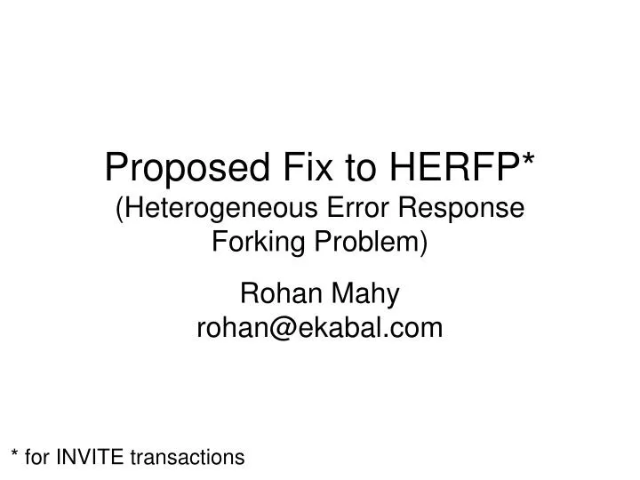 proposed fix to herfp heterogeneous error response forking problem