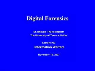 Digital Forensics