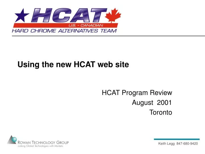 using the new hcat web site