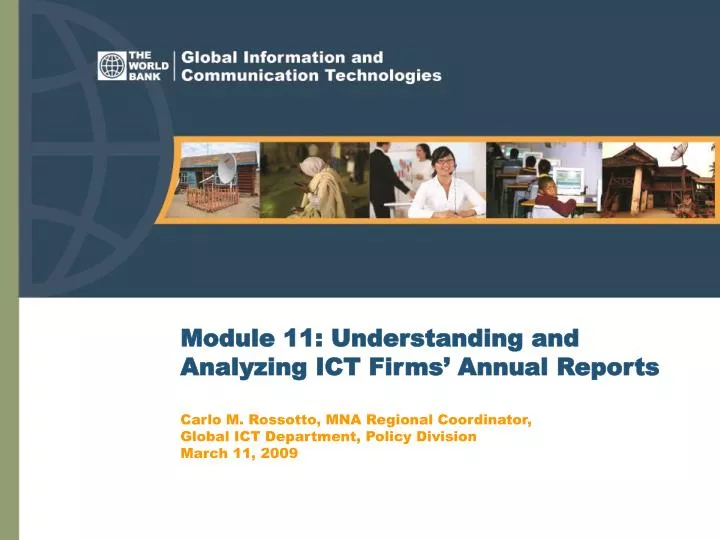 module 11 understanding and analyzing ict firms annual reports