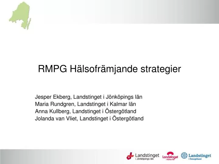 rmpg h lsofr mjande strategier