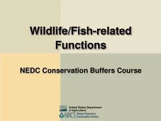 Wildlife/Fish-related Functions NEDC Conservation Buffers Course
