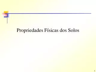 propriedades f sicas dos solos