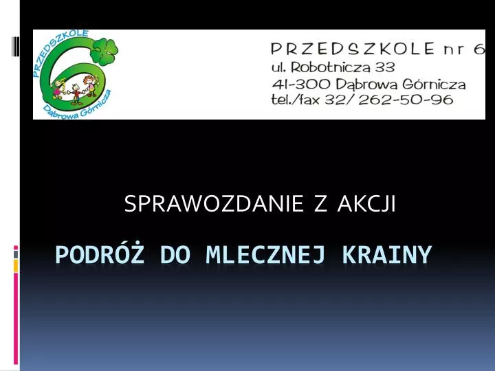 sprawozdanie z akcji