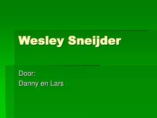 wesley sneijder
