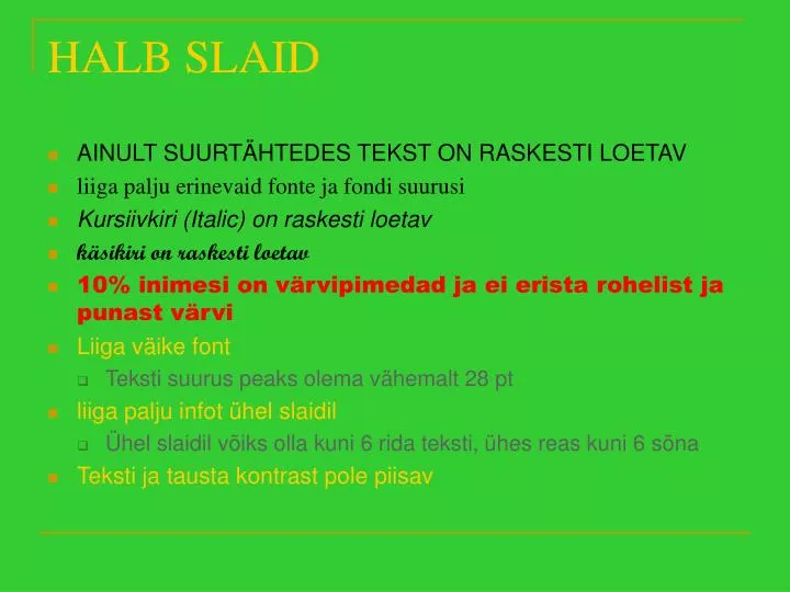 halb slaid