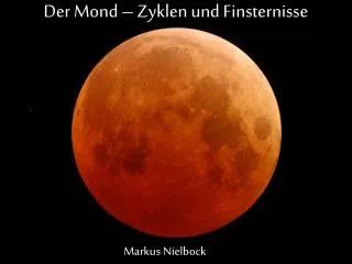 der mond zyklen und finsternisse