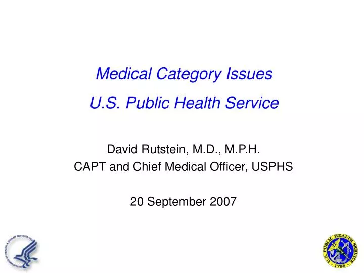 medical category issues u s public health service