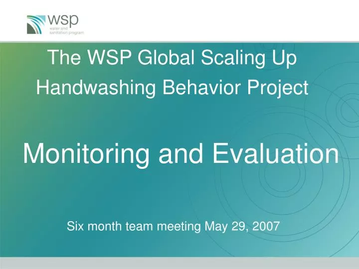 the wsp global scaling up handwashing behavior project