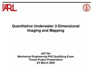Quantitative Underwater 3-Dimensional Imaging and Mapping