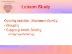 Lesson Study - slide 1