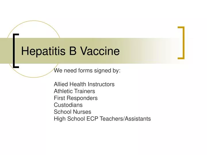 PPT - Hepatitis B Vaccine PowerPoint Presentation, Free Download - ID ...