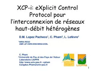 xcp i explicit control protocol pour l interconnexion de r seaux haut d bit h t rog nes