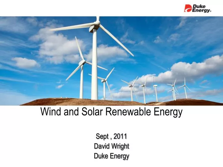wind and solar renewable energy