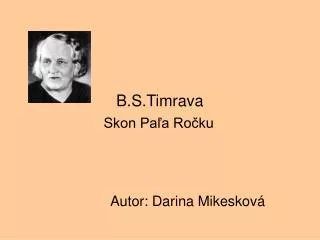 b s timrava