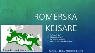romerska kejsare