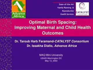 Optimal Birth Spacing: Improving Maternal and Child Health Outcomes
