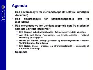 agenda