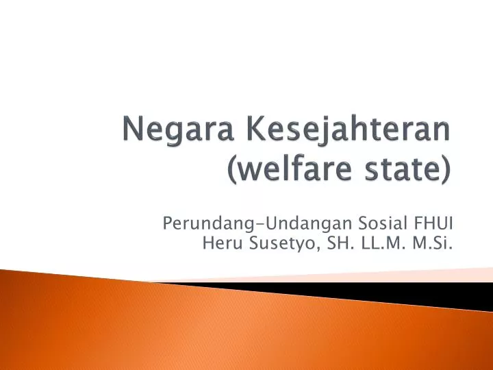 negara kesejahteran welfare state