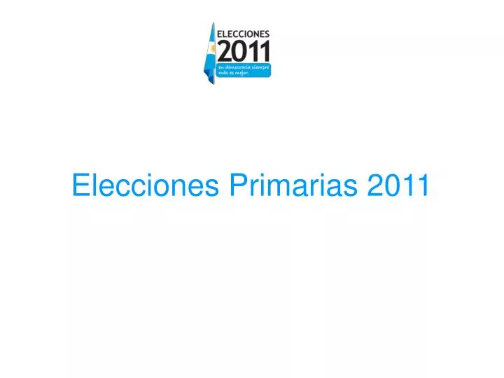 elecciones primarias 2011