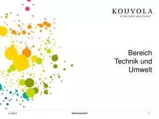 bereich technik und umwelt