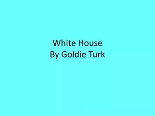 White House By Goldie Turk