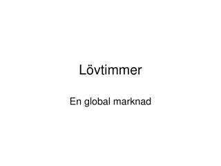 Lövtimmer