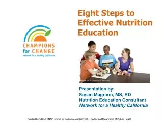 Eight Steps to Effective Nutrition Education