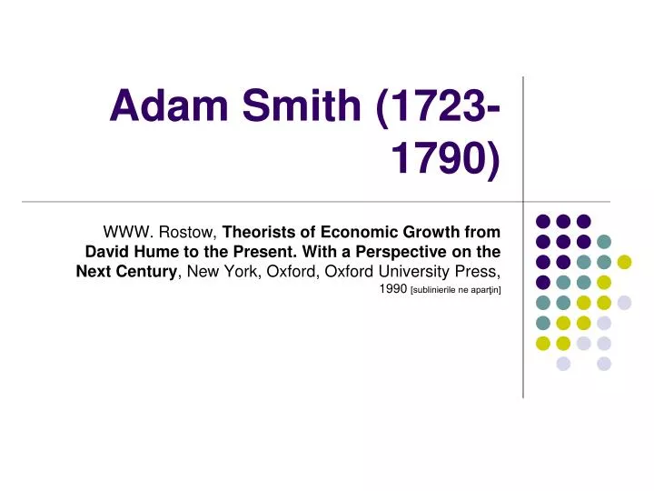 adam smith 1723 1790