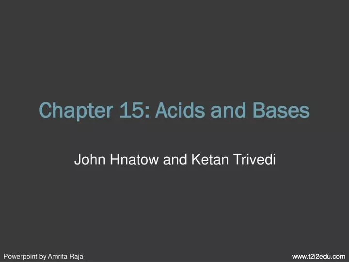 chapter 15 acids and bases