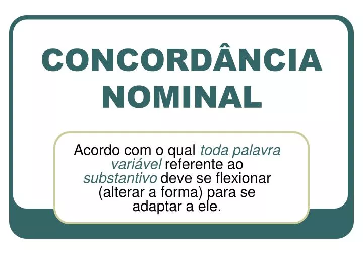 concord ncia nominal