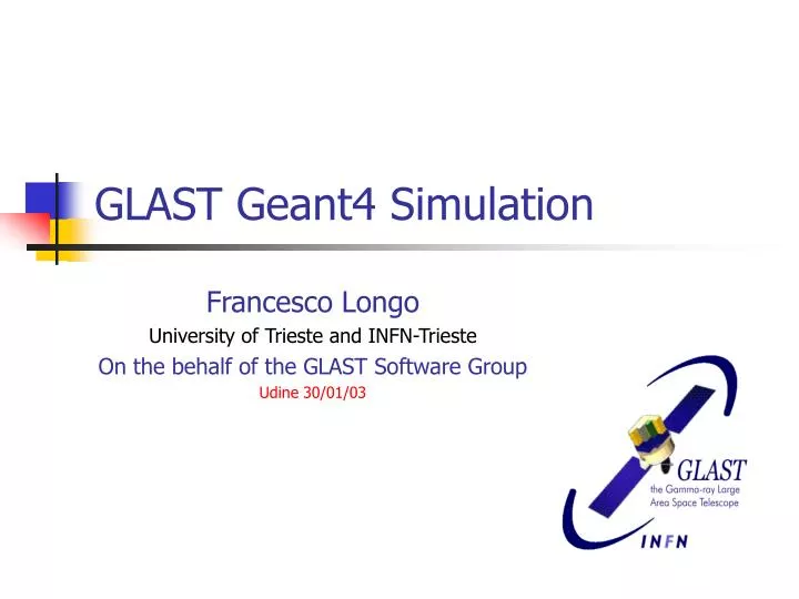 glast geant4 simulation