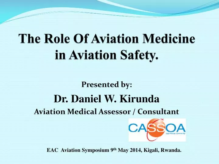 the role of aviation medicine in aviation safety