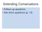 Extending Conversations - slide 1