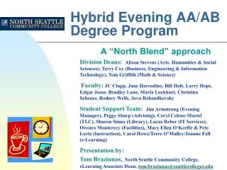 Hybrid Evening AA/AB Degree Program