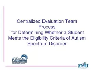 Centralized Evaluation Team (C.E.T.) Agenda