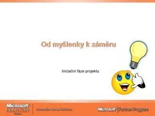 inicia n f ze projektu