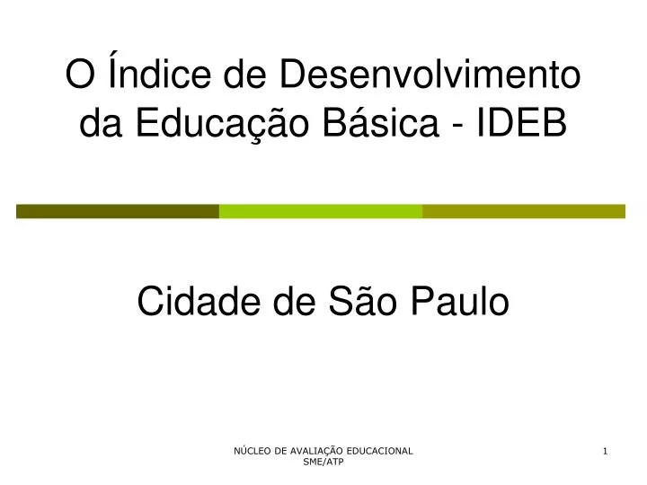 o ndice de desenvolvimento da educa o b sica ideb