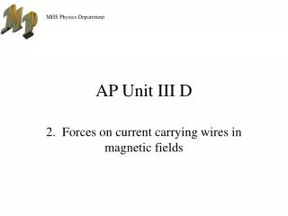 AP Unit III D