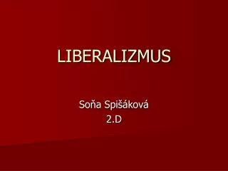 liberalizmus