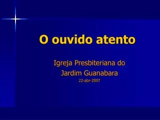 igreja presbiteriana do jardim guanabara 22 abr 2007