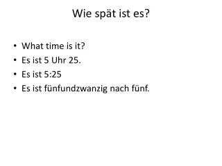 wie sp t ist es