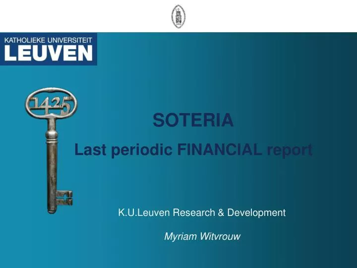 soteria last periodic financial report