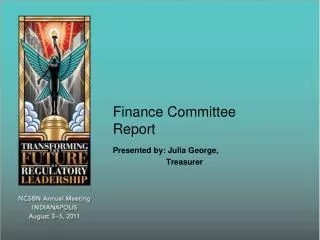 Finance Committee Report
