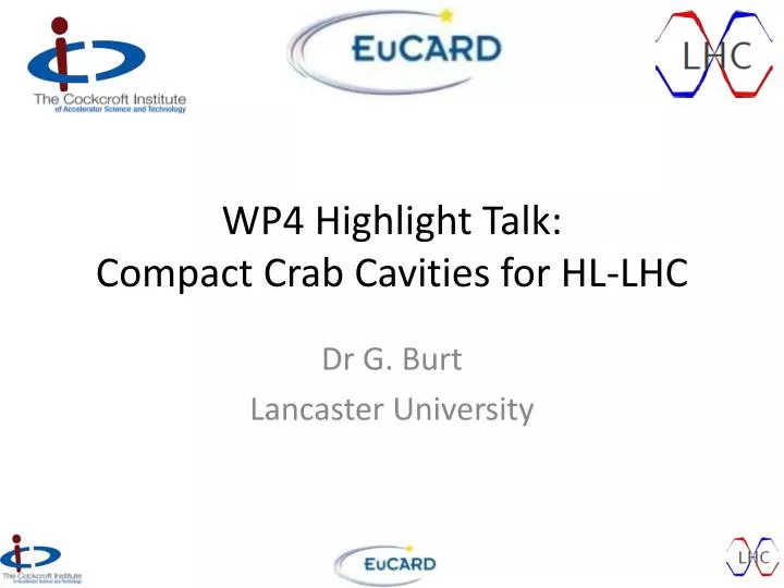 wp4 highlight talk compact crab cavities for hl lhc