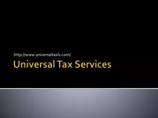Universal Tax | Payroll - Tax Audits - Las Vegas, NV