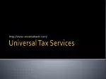 Universal Tax | Payroll - Tax Audits - Las Vegas, NV - slide 1